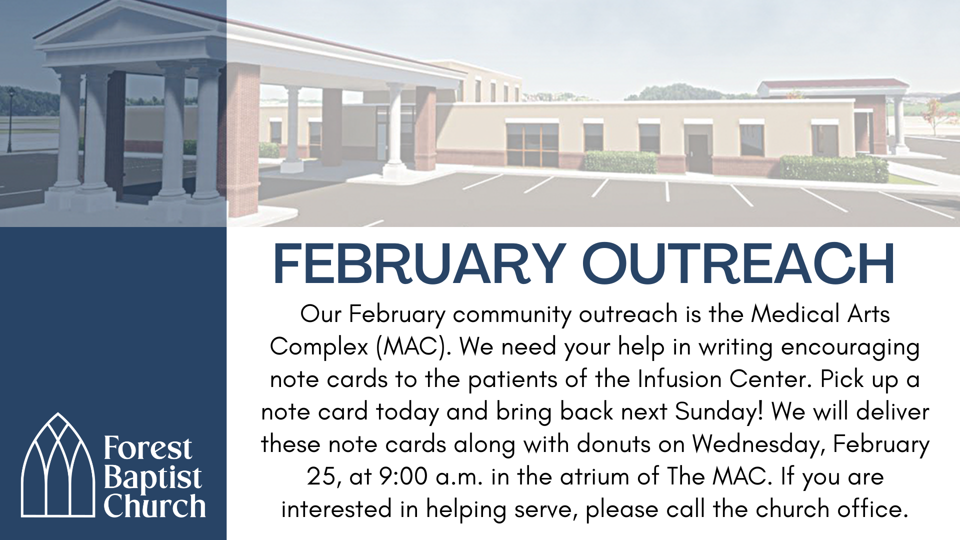 February Monthly Outreach