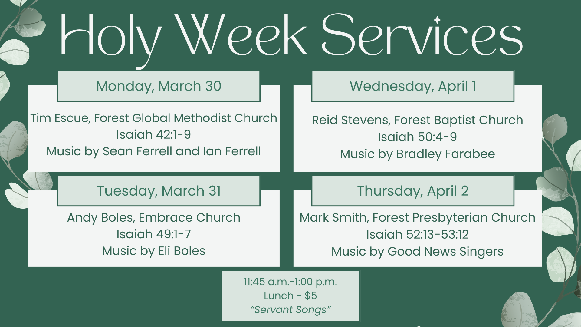 Holy Week Schedule (1)